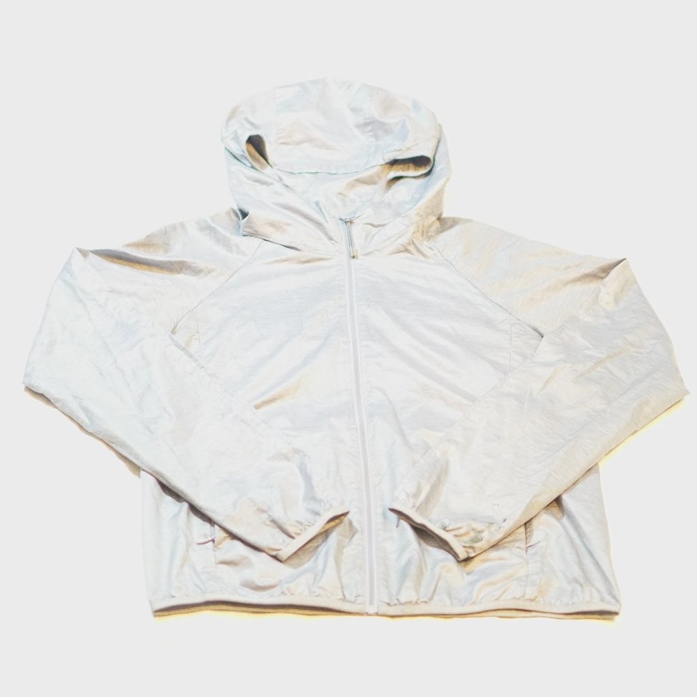 Grey UNIQLO Long Sleeve Rain Coat Pre Owned